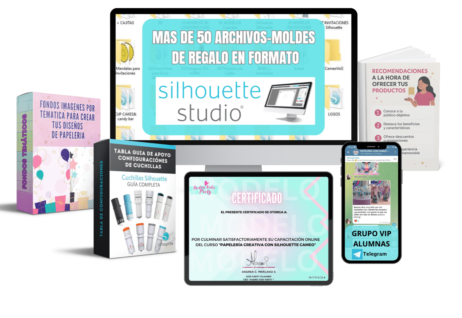 Bonos del curso: acceso a grupo VIP de alumnas y más recursos