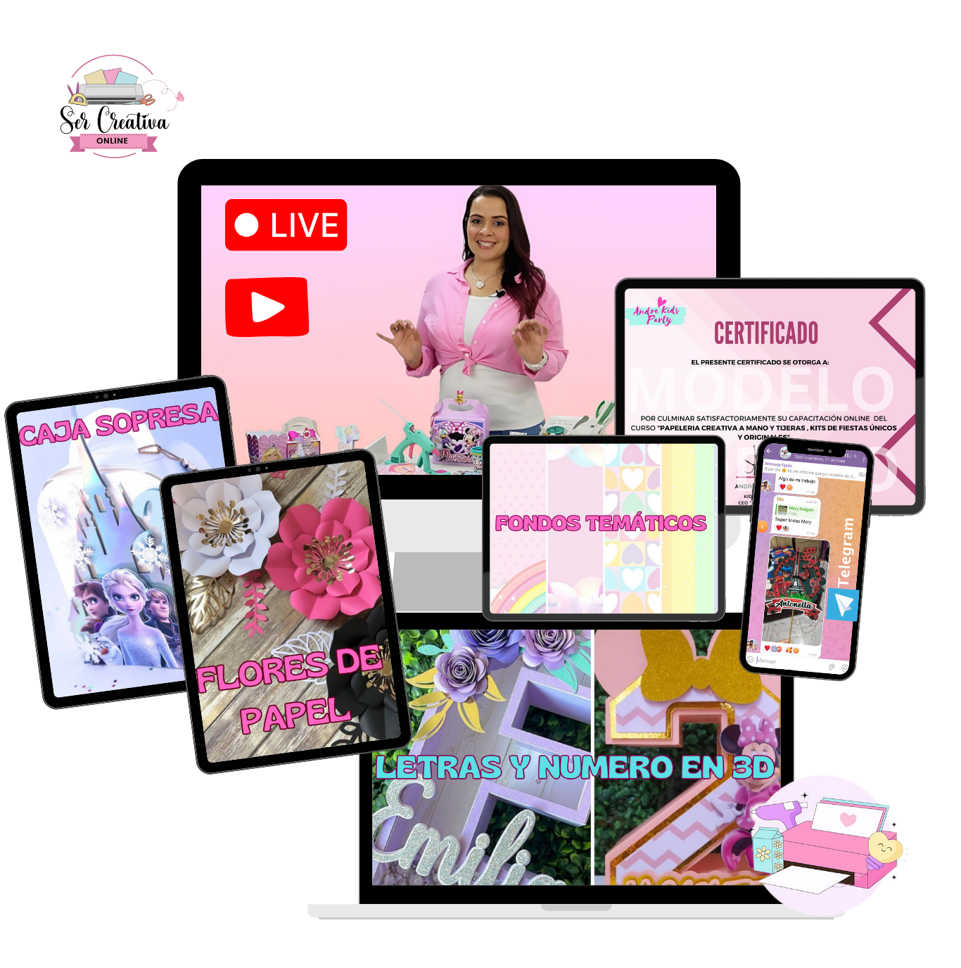 Bonos del curso de Papelería Creativa - Ser Creativa Online