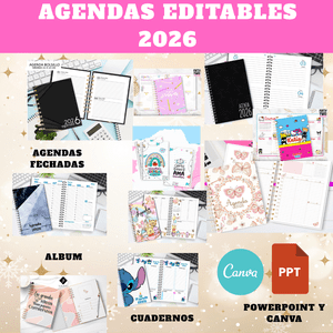Pack de agendas editables